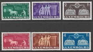 LUXEMBOURG SG543/8 1951 TO PROMOTE UNITED EUROPE MNH