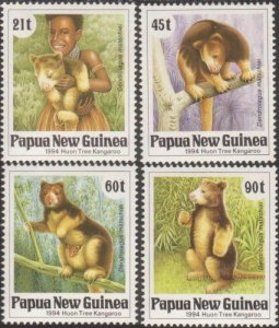 Papua New Guinea 1994 SG700-703 Huon Tree Kangaroo set MNH