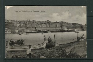 MALTA; Early 1900s fine Illustrated used Ed VII Postcard, finely cancelled.