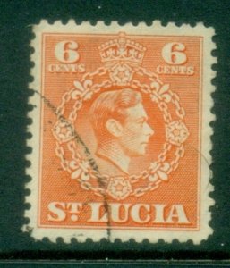 St Lucia 1949 KGVI Portrait 6c FU