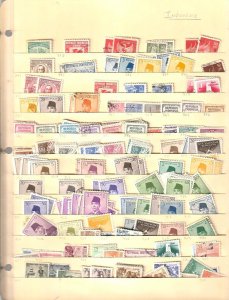 Indonesia  Collection /Accumulation on 7 Stock pages .Unused and Used VF 1500+