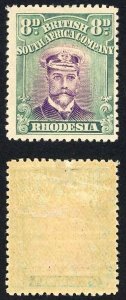 Rhodesia SG267 8d Dull purple and blue-green Perf 14 Admiral M/M Cat 35 pounds