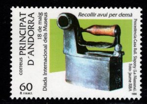 Andorra  (Spanish) Scott 240 MNH** 1996 Coal heated iron.