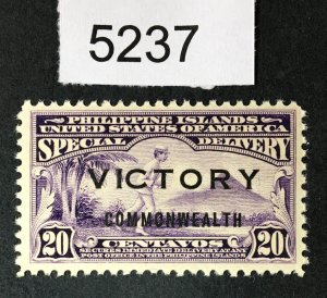 PHILIPPINES US STAMPS # E10a MINT OG NH CAT. $ LOT #5237