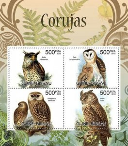 Guinea - Bissau 2012 - Owls. Y&T 4442-4445, Mi 6057-6060