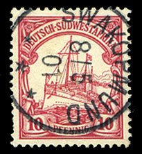 German Colonies, German South West Africa #15 (Mi. 13), 1900 10pf carmine, S...