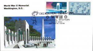 #3862 World War II Memorial Combo Junction FDC