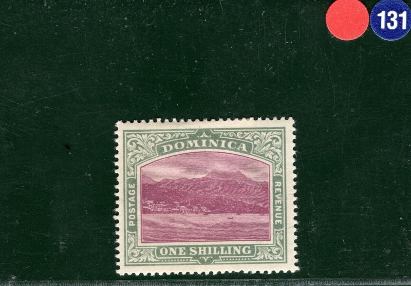 DOMINICA Stamp SG33a 1s Magenta & Grey-Green (1906) CHALKY Mint Cat £75 RBLUE131