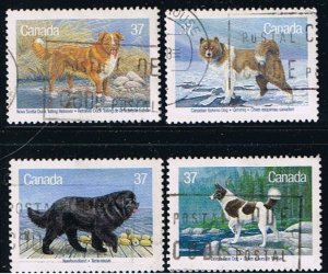 Canada #1217-20 Dogs VF Used Set