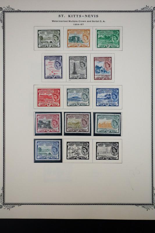 St Kitts 1920 to 1970 Stamp Collection