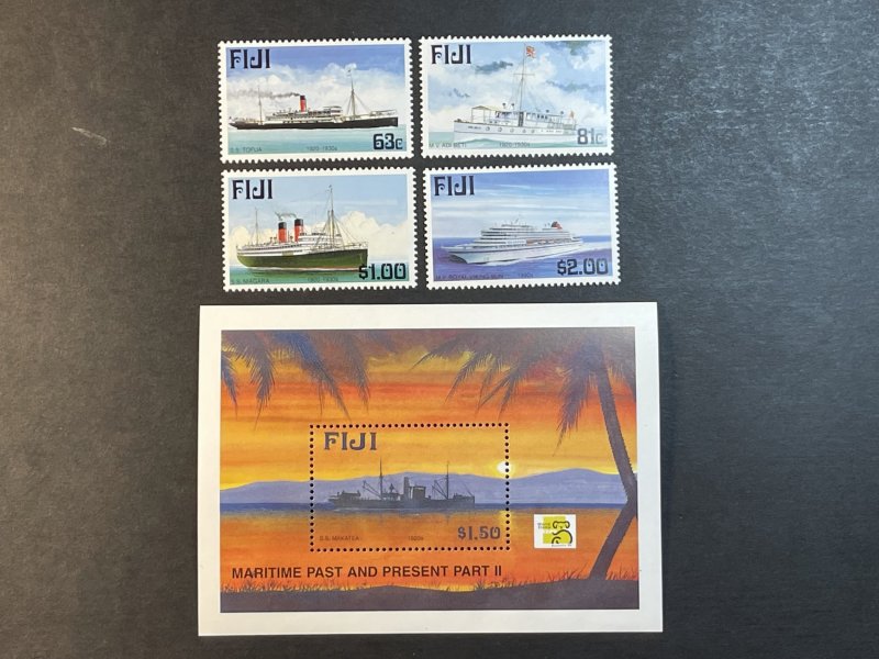 FIJI # 843-847-MINT/NEVER HINGED----COMPLETE SET & SOUVENIR SHEET----1999