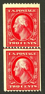 U.S. #349 MINT PAIR WITH PF CERT