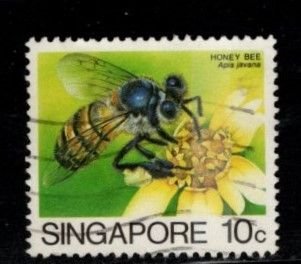 Singapore - #454 Honey Bee - Used