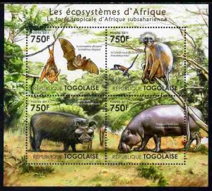 Togo 2011 Ecosystem of Africa - Animals of the Sub-Sahara...