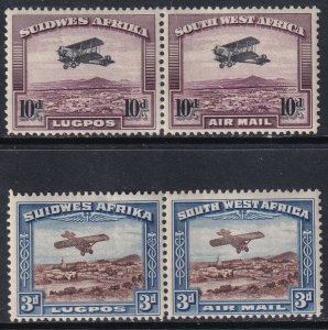 SWA South West Africa Sc# C5 / C6 1931 airmail set MLMH CV $87.50 Stk #4