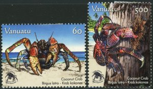 Vanuatu #942-943 Coconut Crabs Marine Life Nature Postage Stamps 2008 Mint LH