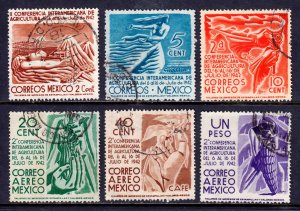 Mexico - Scott #777-779, C126-C128 - Used - Crease #778, C128 - SCV $5.50