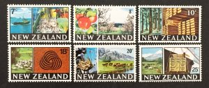 New Zealand 1968-9 #415-20, Various Designs, MNH.