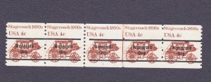 PNC5 4c Stagecoach P/C 5 Gap 1L US #1898Ab MNH OG