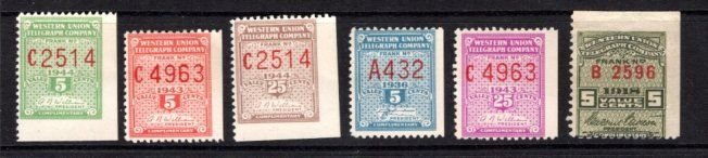 Scott 16T Western Union Telegraph Stamps BOB