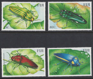 Fiji #878-81 MNH set, beetles issued 2000