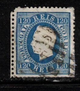 PORTUGAL Scott # 46 Used - Clipped Perfs Bottom Edge - CV $62.50