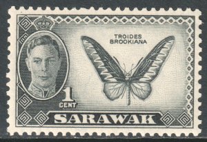 Sarawak Scott 180 - SG171, 1950 George VI 1c MH*