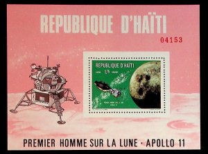 HAITI Sc 624H NH SOUVENIR SHEET OF 1969 - SPACE