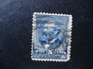 1888  SCOTT # 216  5c   USED  F/VF  SCV.$ 15.00