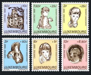 Luxembourg B264-B269,MNH.Medico-professional Institute.Handicapped children.1968