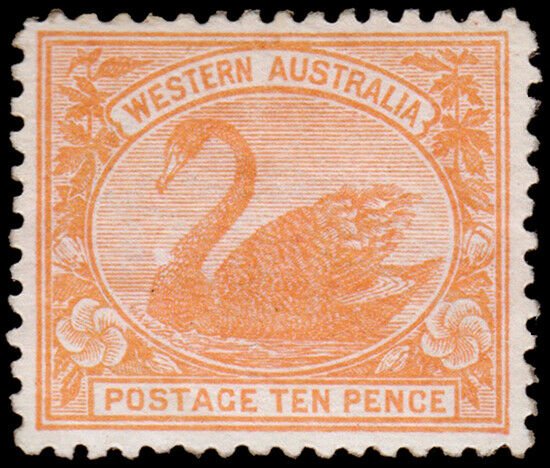 Western Australia Scott 97, Perf. 12.5 (1905) Mint NH VF, CV $37.50 M