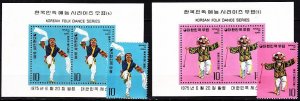 KOREA SOUTH 1975 Folk Dances and Costumes. 3rd Issue Complete, MNH