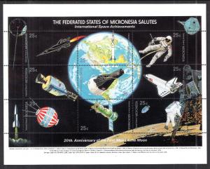 Micronesia 81 Space Souvenir Sheet MNH VF