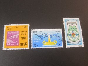 Egypt 1992 Sc 1489,1494,1499 sets MNH