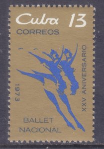 Cuba 1842 MNH OG 1973 Cuban National  Ballet - 25th Anniversary Issue VF