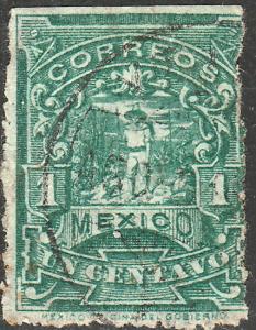 MEXICO 269, 1cent MULITA WMK EAGLE AND RM USED (346)