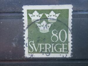 SWEDEN, 1948, used 80o, Crowns, Scott 395