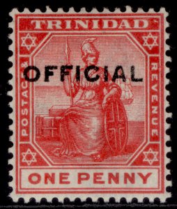 TRINIDAD & TOBAGO GV SG O9, 1d rose-red, M MINT.