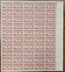 Scott #1002 American Chemical Society (Science, Chemistry) Sheet of 50 Stamps