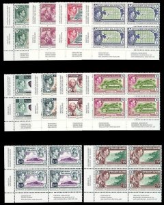 Pitcairn Islands 2015 QEII set in Imprint blocks MNH. SG 934-943. Sc 798-807.