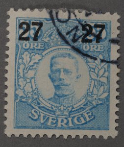 Sweden #102 Used VF/XF HRM Bright Blue Paper White