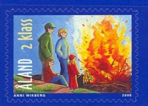 Aland 2005 - Bonfire  MNH single Bklt  # 235