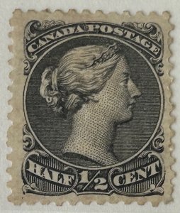 Canada #21i MINT VF LH Large Queen Issue with Thick paper