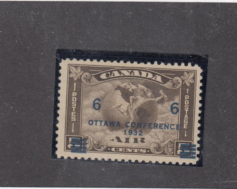 CANADA # C4 VF-MNH 6cts AIR MAIL SURCHARGED CAT VALUE $120