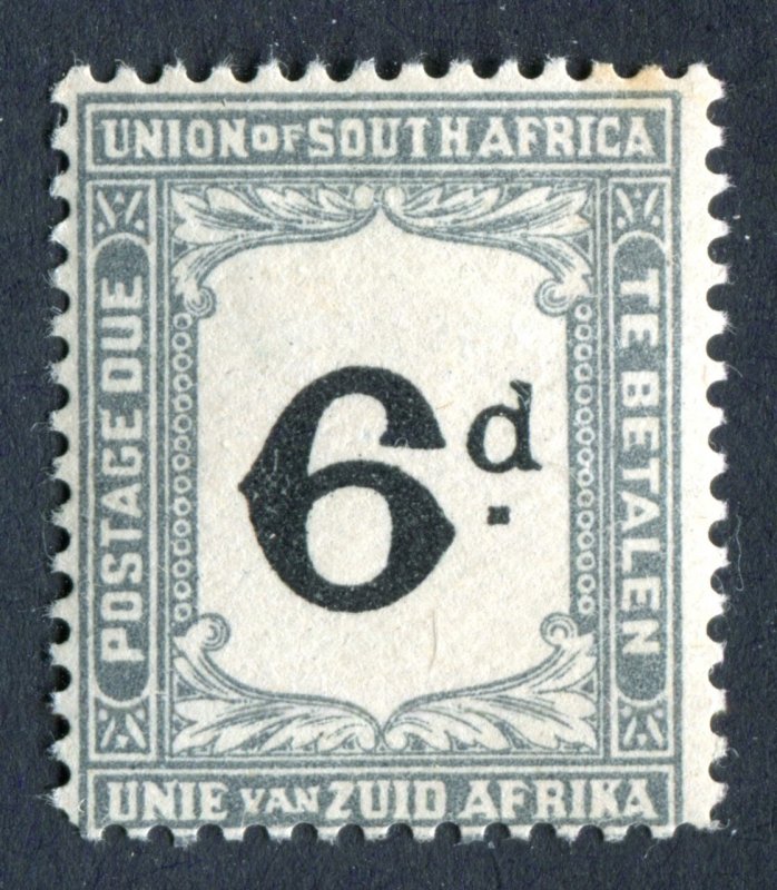 South Africa 1922. POSTAGE DUE. 6d black & slate. Mint Hinged. SGD16.