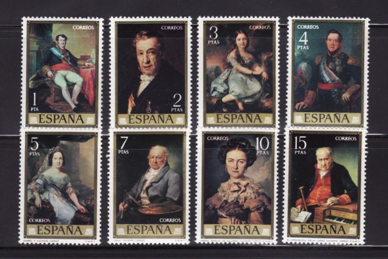 Spain 1773-1780 Set MNH Art, Paintings (A)