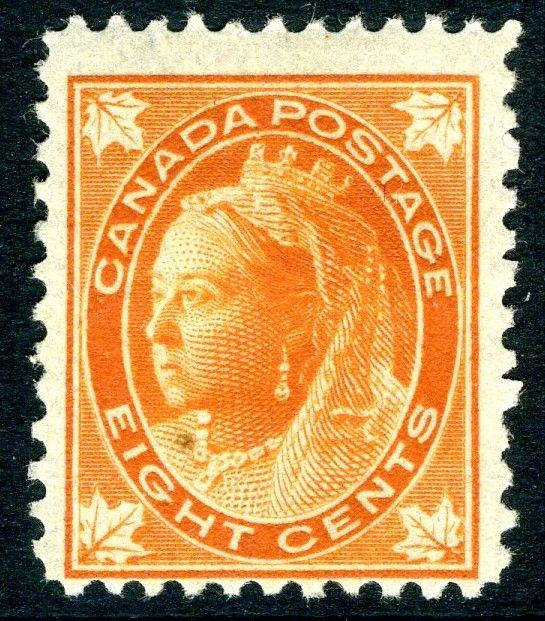 CANADA-1897 8c Orange Sg 148  MOUNTED MINT V18902