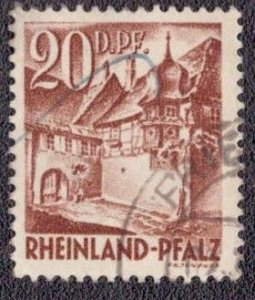 Germany -French Occupation Rheinland-Pfalz 1948 -  6N23 Used