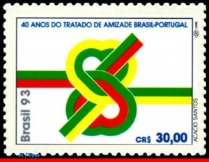 2430 BRAZIL 1993 TREATY OF FRIENDSHIP PORTUGAL, RELATIONSHIP MI# 2556 C-1872 MNH