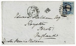 Madeira 1881 Funchal cancel on cover to England, Scott 28